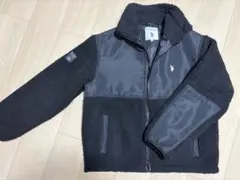 U.S. POLO ASSN. ユニセックス　フリース　ボアジャケット S 黒
