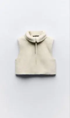 ZARA フェイクファーベスト　Mサイズ