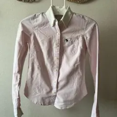 Abercrombie & Fitch ピンクストライプシャツ XS