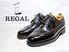 2回着【極美品】REGAL ウィングチップ ビジネスシューズ 24EEcm 紳士