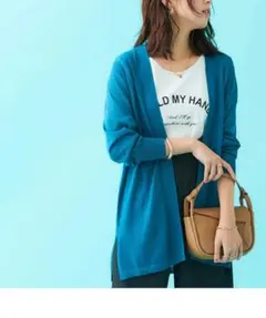 新品✨サイドスリットニットカーディガン