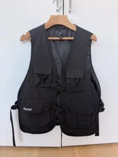 H&M black best ブラック ベスト EUR S