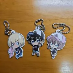 くら寿司×名探偵コナン 安室透・江戸川コナン・灰原哀 ラバーストラップ