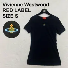 【美品】ヴィヴィアンウエストウッドレッドレーベル サティア柄 カットソー 変形 Vivienne Westwood（Tシャツ(長袖/七分) ・ レッド/赤色系）のフリマ