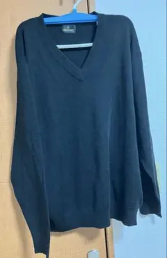 メンズ　Vネックカーディガン　ブラック