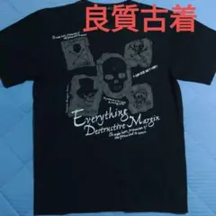 良質古着 ドクロTシャツ スカル 骸骨 ロック パンク メタル メタリカ 黒