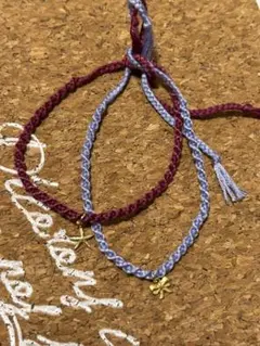 ハンドメイド　ミサンガ　2本セット