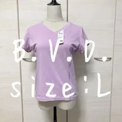 B.V.D. ビー・ブイ・ディー　新品　未使用　タグ付き　L ピンク　Tシャツ