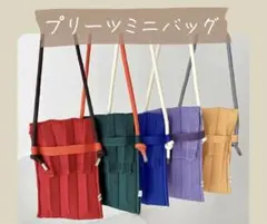 プリーツミニバッグ