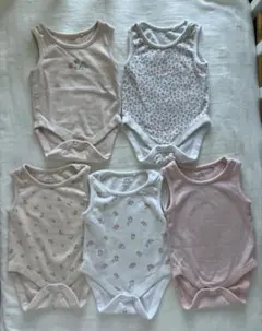 ☆NEXT baby 62cm ボディスーツ 5枚セット 美品 花柄 女の子 夏のサムネイル