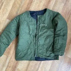 mont-bell サーマラップラウンドネックジャケット　140　リバーシブル