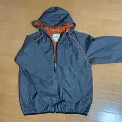 オールドPUMA フルジップジャケット M グレー/オレンジ