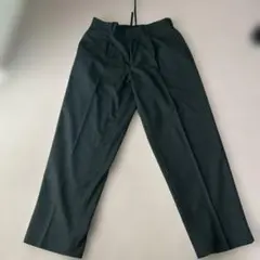 UNIQLO タックワイドテーパードパンツ　黒　Lサイズ