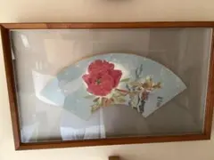 日本画 花と月 川上啓介 画伯 原画 額付き色紙 - メルカリ