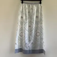 花柄コットンロングスカートLのサムネイル
