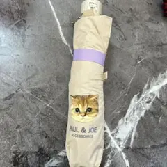 PAUL & JOE 猫顔プリント 折りたたみ傘