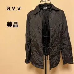 【美品】a.v.v/ブラウンジャケット/アウター/薄ジャケット/シンプル