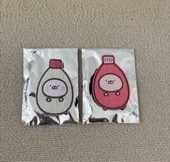 【新品未使用】うさまる うさこ マヨネーズ ケチャップ ワッペンバッジ セット