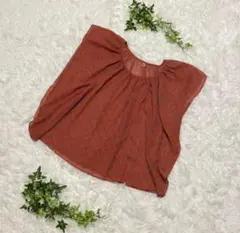 ★美品★ LOWRYS FARM ブラウス　レッド　M 総柄　レディース