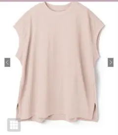 GRL フレンチスリーブTシャツ くすみピンク フリーサイズ コットン100%のサムネイル