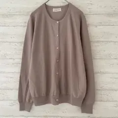 美品◇ヨシエイナバ 近年 リネンコットン 透かし編み ニット