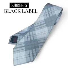BURBERRY★バーバリーブラックレーベル★ネクタイ★チェック柄★グレー