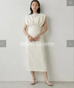 ★人気完売品★Whim Gazette Vジャンスカワンピース　サイズ 36のサムネイル