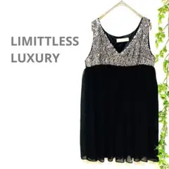 【LIMITTLESS LUXURY】ワンピース　ドレス　スパンコール　華やか