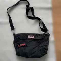 HUNTER ブラック ショルダーバッグ
