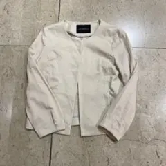 sh1837 UNITED ARROWS ノーカラージャケット ベージュ