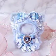 おすわり ぬい服 10cm ❤︎ ねこ 水色 白