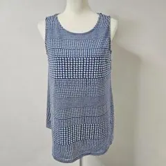 ノースリーブ 総柄 ワンピース【L】チュニック タンクトップ 夏 おしゃれ