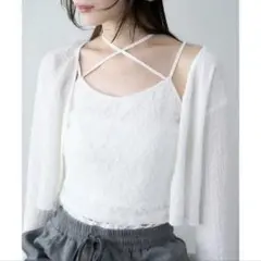 NICE CLAUP キャミ カーデ セット トップス