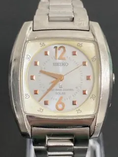 SEIKO ルキア ソーラー電波時計 トノー シェル文字盤 ピンクゴールド 稼働のサムネイル