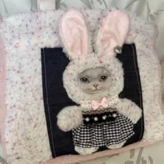 コヤンイサムチョン　ボア　トートバッグ　ハートのポケット　オッドアイ