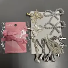 リボンヘアピンセットアソートセットリボン付き