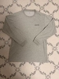 mont-bell 長袖カットソー Mサイズ グレー