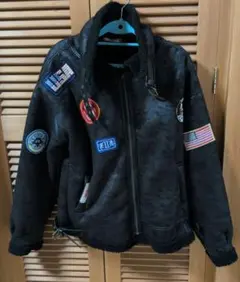 フェイクムートンジャケット フライトジャケット風〔加水分解あり〕