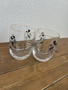 ミッキーマウス ロックグラス 2個セット