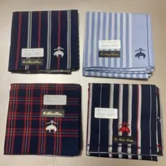 Brooks Brothers メンズ ハンカチ 4枚セット
