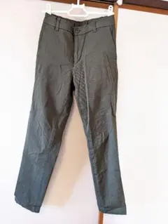 スリムフィット チノパン 後ろゴム カーキ 無印良品