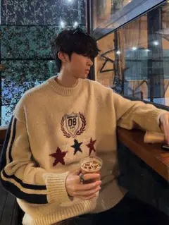 ORUN ロゴニットセーター