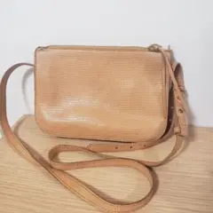 薄茶 クロコダイル風 本革 ショルダーバッグ Madewell アメリカ