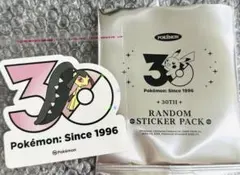 g*n様 【韓国限定】ポケモン 30周年 ランダムステッカー 1パック 新品