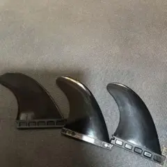 ブラック サーフボードフィン 3個セット　フューチャー