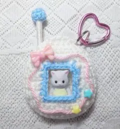 シルバニアファミリー　着せ替え服　たまご型ミニポーチ　編み物　ハンドメイド