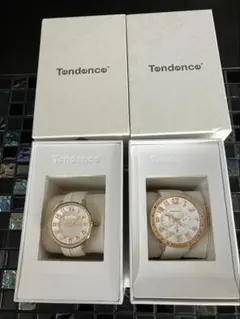 Tendence 腕時計 ホワイト ゴールド ペア　2本セットのサムネイル