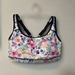 ヨガフィッネス用ブラトップ　フラワー Ｍサイズ水陸両用#377のサムネイル