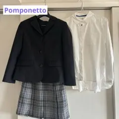 【極美品❗️】ポンポネット150 フォーマルスーツ 3点セット 卒業式