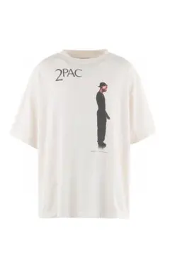 2PAC ホワイト Tシャツ L XL